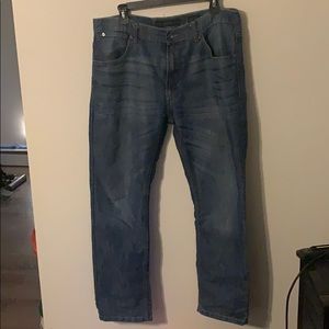 pd&c slim straight jeans 36x32